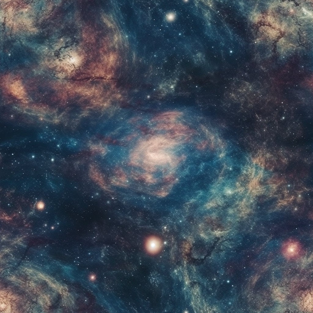 Galactic Space Landscapes Seamless Repeating Patterns Digital Paper - Etsy