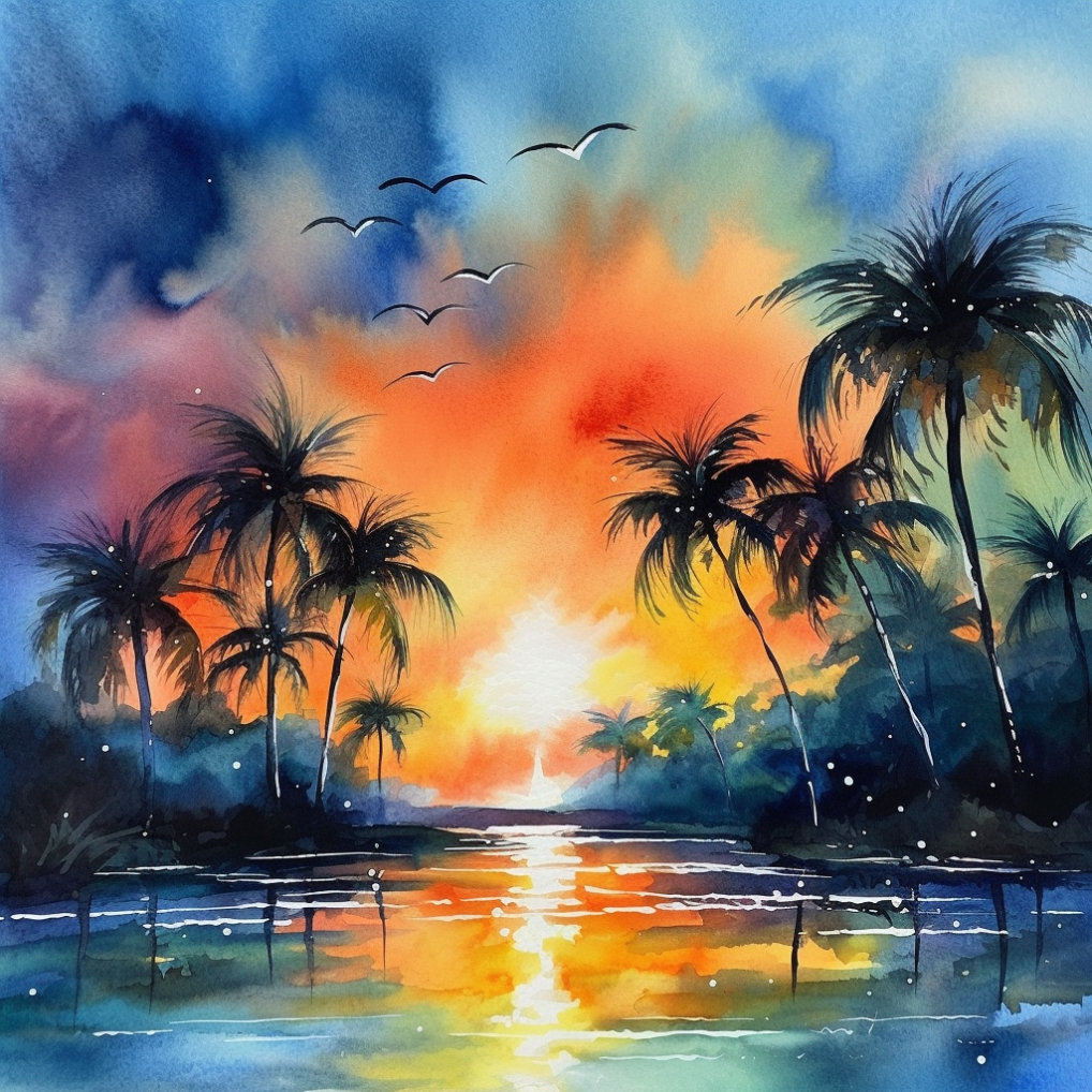 Tropical Sunsets Watercolor Clipart Digital Graphics For Etsy tropical-sunsets-watercolor-clipart-digital-graphics-for-etsy