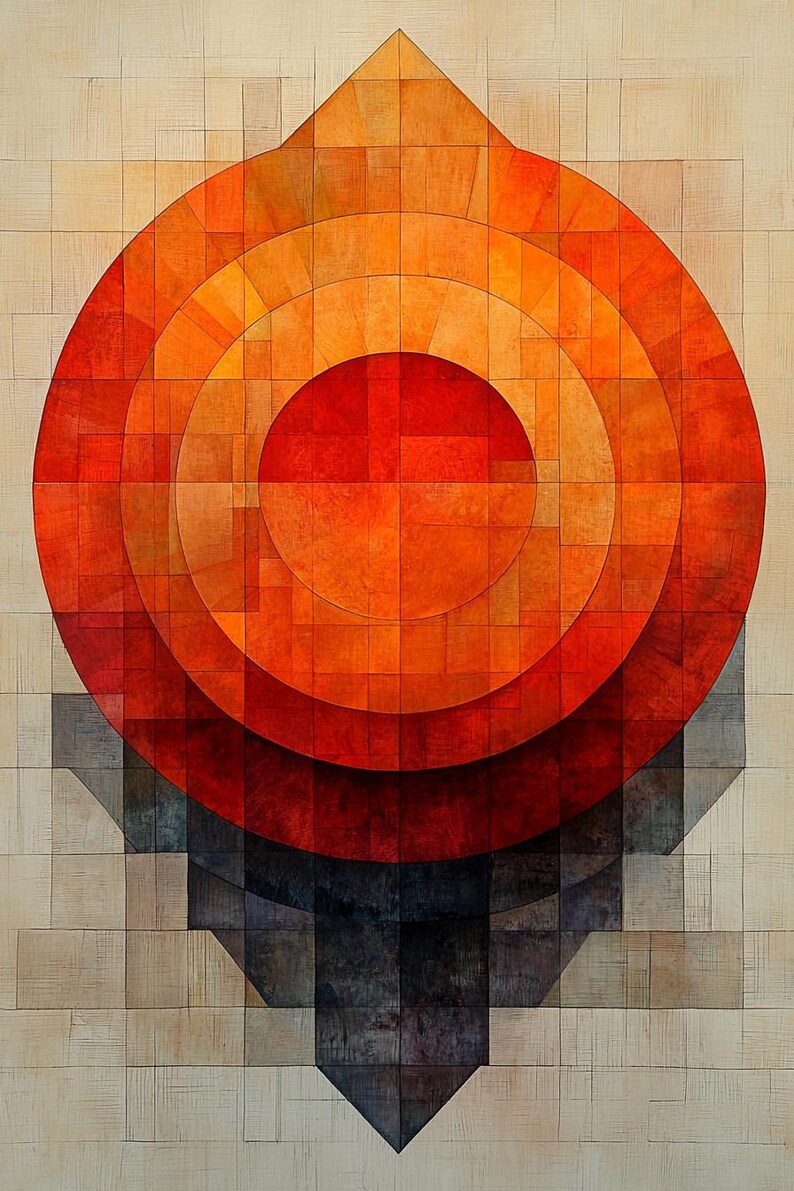 Sacred Geometry Art Print | Spiritual Wall Decor | Metaphysical Design ...