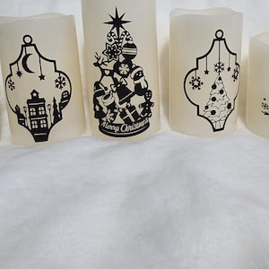 Flameless Christmas Candle set
