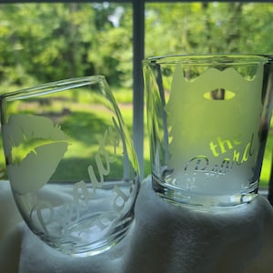 Beauty & The Beard bar glass set
