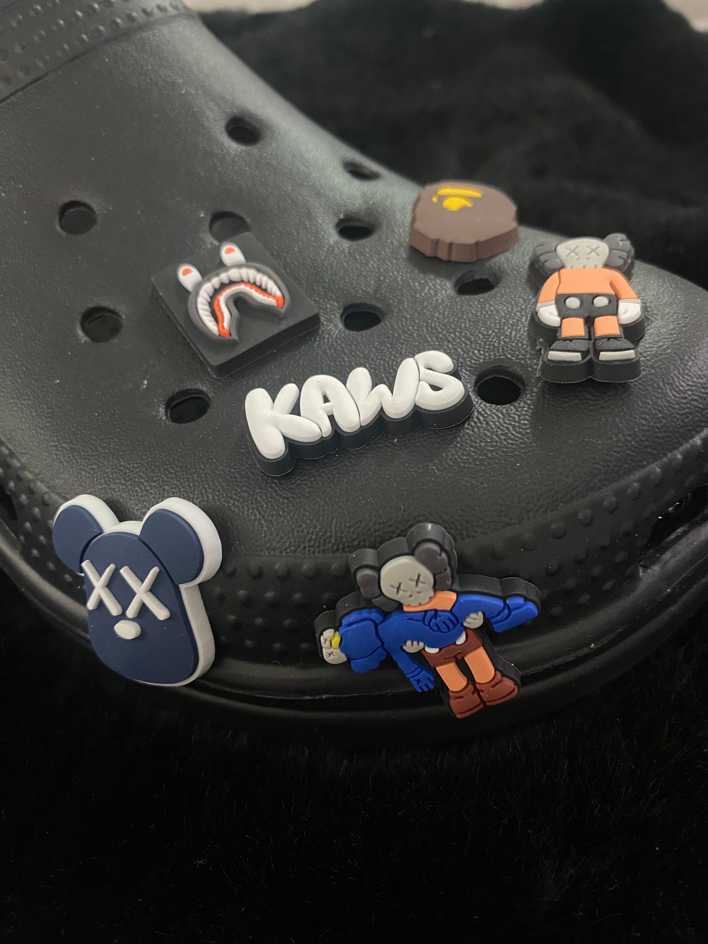 4pk shoe charms Kaws  Bedazzled shoes diy, Shoe charms, Crocs