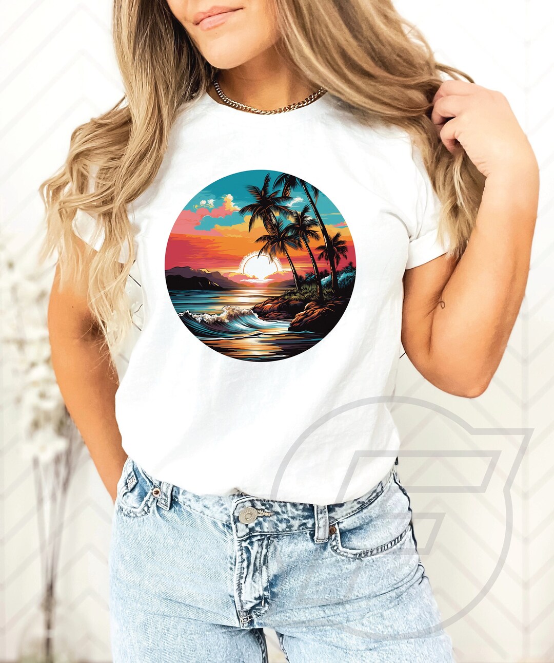 Tropical PNG, Sublimation Design, Beach, Palm Trees, Tropical, PNG ...