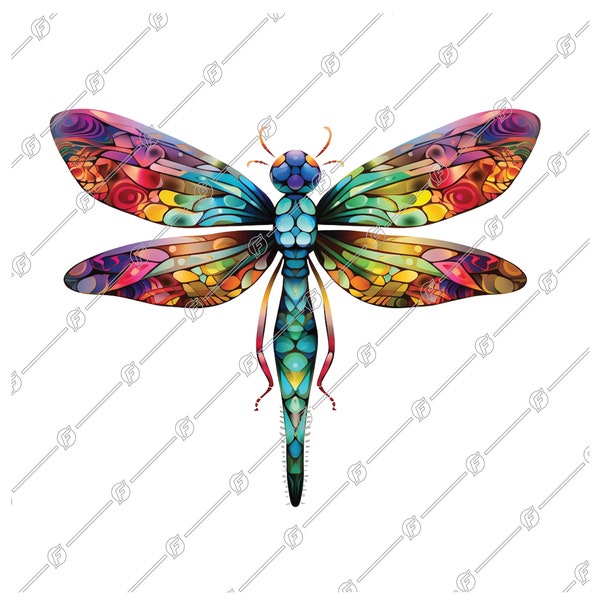 Dragonfly Clipart PNG, Sublimation Design, Dragonfly, PNG, Clipart, PNG Sublimation, Instant Download, Art