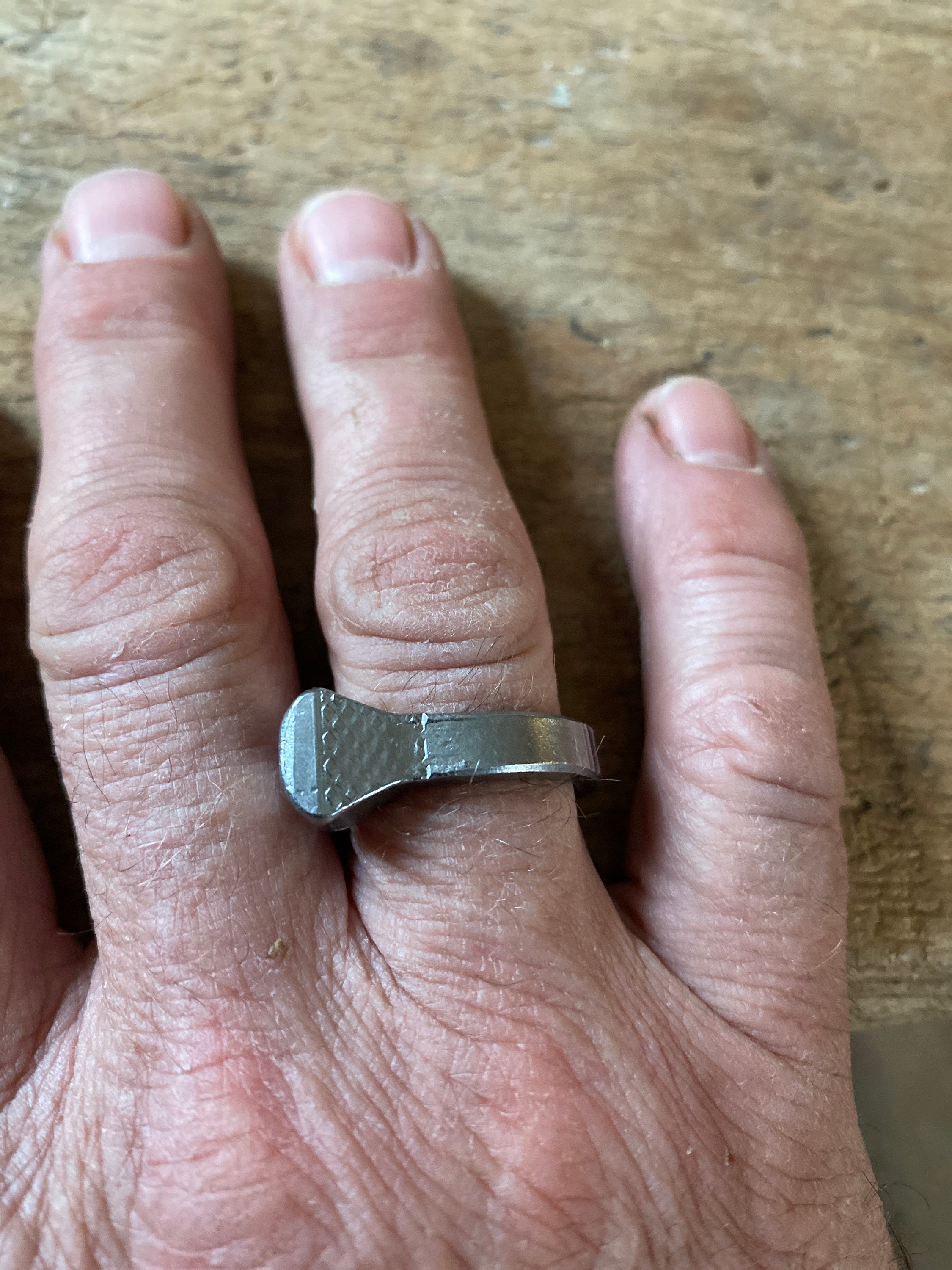 Designs by Loriece - Adjustable Horseshoe Nail Ring - Size 6.5 – Harmony  Horse Ranch - Tack & Supply