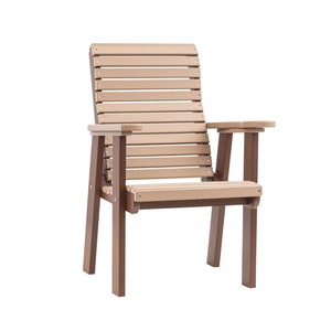 Anchor Bay Amish Crafted Poly Outdoor Chair: Tudor Brown on Weatherwood