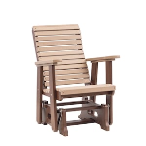 Anchor Bay Amish Handgefertigter Poly Outdoor Segelflugzeug: Weatherwood & Tudor Brown