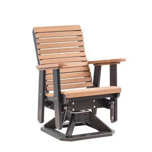Anchor Bay Amish Handgefertigter Poly Outdoor Drehgleiter: Antikes Mahagoni & Schwarz