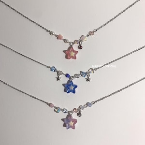 Star beads handmade jewelry necklace