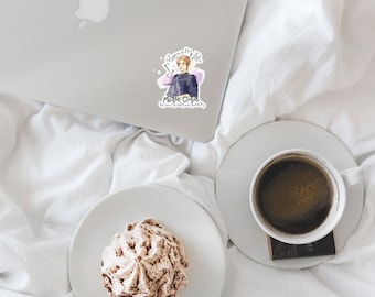 Marie Curie Vinyl Sticker: Inspirational Woman in STEM