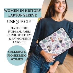 ラップトップスリーブ フェミニストギフト、マリー・キュリー、MacBook Air 15インチ/13インチ ラップトップケース、iPad スリーブ、かわいいラップトップスリーブ、ラップトップケース、有名な女性の歴史