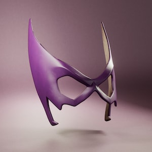 Huntress DC Comics Cosplay Mask 3D Print File | Adjustable Model | Simple Version & Free Belt Buckle Included | High-Quality STL