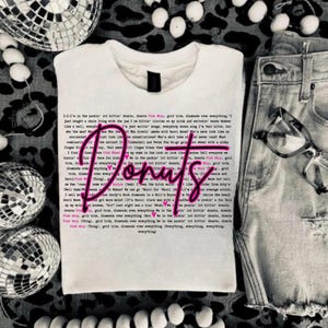 Jessie Murph Donuts Lyrics Shirt | Original Designer | Jessie Murph Tour Shirt | Jessie Murph World Wide Hysteria Tour Shirt JessieMurph Swe