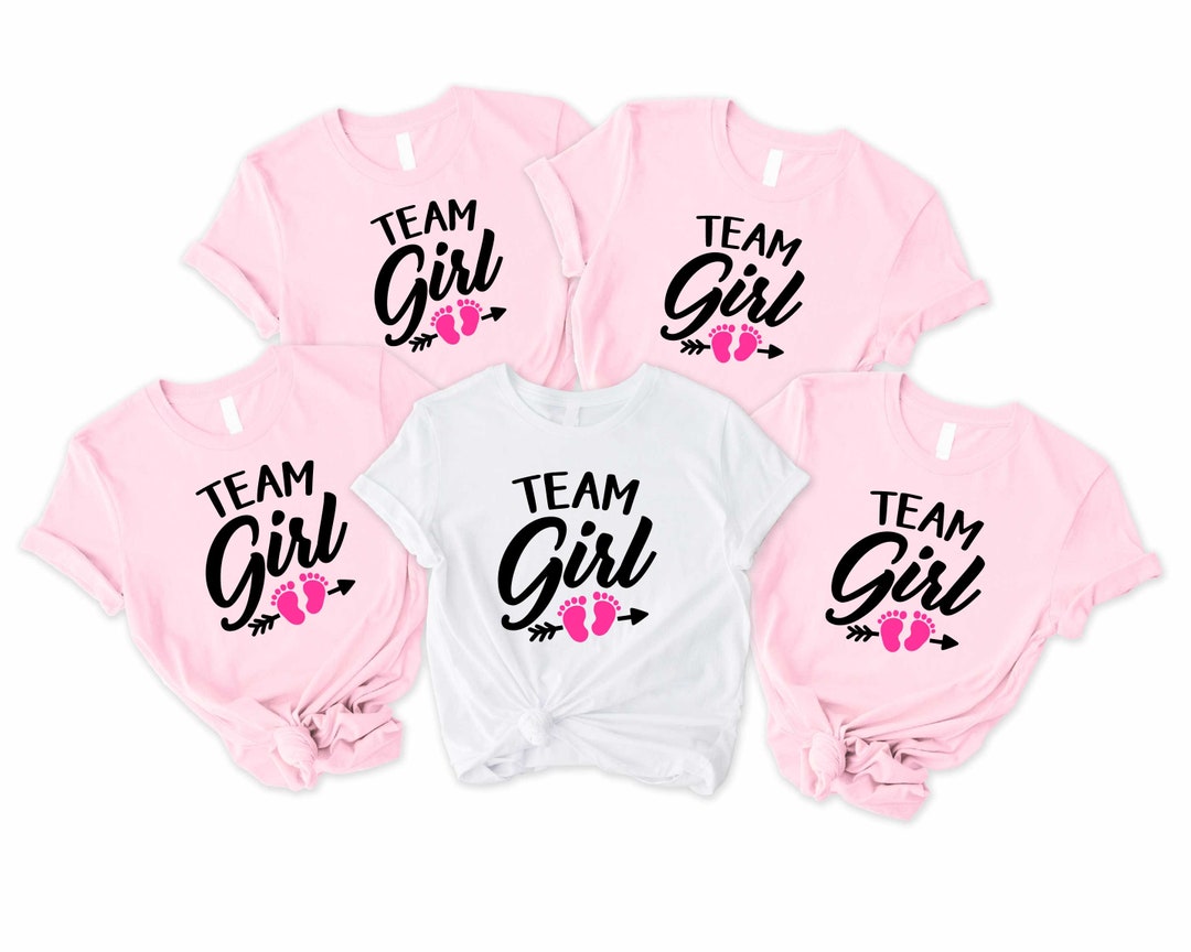 Team Girl Shirt Team Boy Shirt Gender Reveal Shirts Baby Etsy