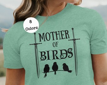 Camiseta de manga corta de jersey unisex de Mother of Birds Tallas XS-3XL / Camisa de mamá de pájaro / Regalo para mamá de pájaro / Regalo de pájaro de mascota / Camisa de mamá de pájaro