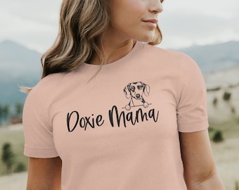 Doxie Mama Unisex Jersey Short Sleeve Tee Sizes XS-5XL, Doxie Gift, Doxie Shirt, Dog Mom Shirt, Dachshund Shirt, Doxie Sweatshirt