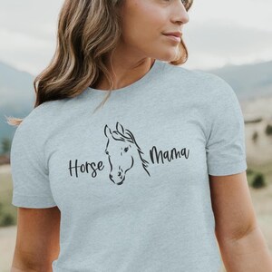 Horse Mama Unisex Jersey Short Sleeve Tee, Horse Shirt, Horse Mom Gift, Horse Girl Gifts, Horse Gifts, Horse Mom Gift
