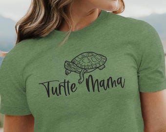 Turtle Mama Unisex Jersey Short Sleeve Tee, Turtle Mom Gift, Turtle Shirt, Turtle Mom Shirt, Turtle Mama Tee, Herp Mom, Turtle Gifts