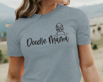 Doodle Mama Unisex Jersey Short Sleeve Tee Sizes XS-5XL, Labradoodle, Doddle Shirt, Labradoodle Mama, Doodle Mom, Golden Doodle