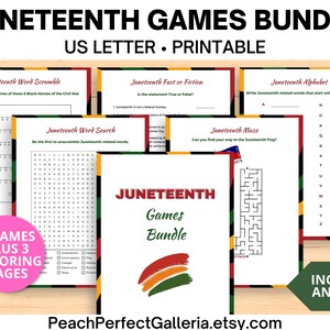 Juneteenth Game Bundle, Juneteenth Activities, Black History Activities