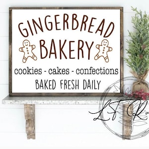 Gingerbread Bakery SVG Digital File|Cricut/Silhouette Files