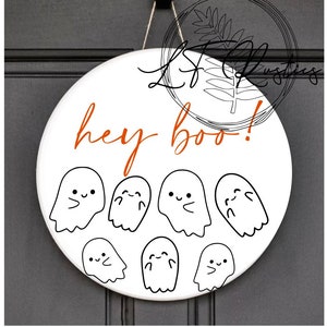 Hey Boo Türhänger SVG Digitale Datei