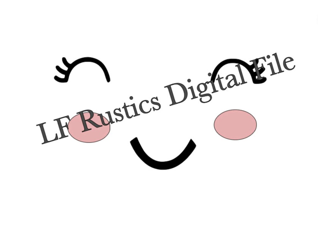 Marshmallow Face SVG Digital File Etsy