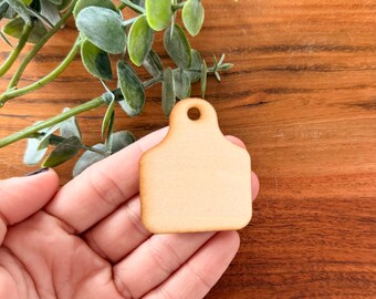 Mini Wood Cow Tags: Mini DIY Craft Pieces