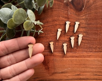 Tiny Wood Carrot Cutouts: DIY Crafts