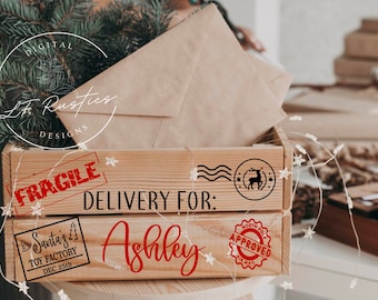 Christmas Eve Box SVG Digital File