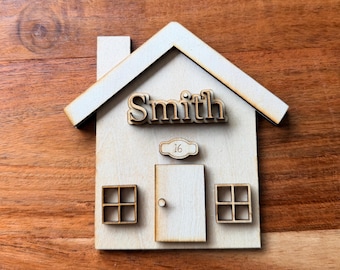 DIY Personalized House Cut Out: DIY Tiered Tray