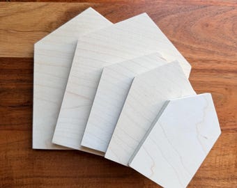 House Set Cut Outs: Blank Wood Cut Outs
