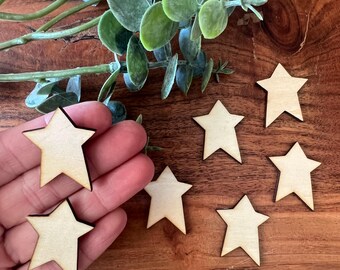 Mini Wood Star Cutouts: Teeny DIY Craft Pieces