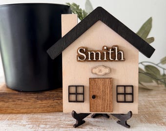 Mini Personalized House Cut Out