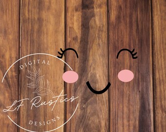 Marshmallow Face SVG Digital File