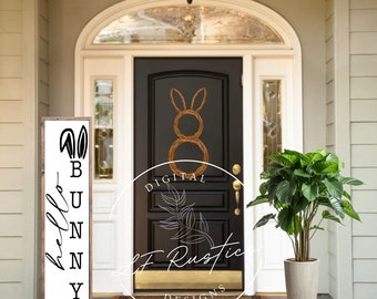Hello Bunny Porch SVG Digital File