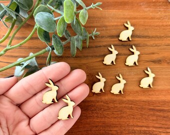 Tiny Wood Bunny Cutouts: DIY Crafts