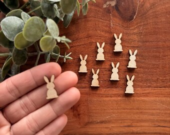 Tiny Wood Standing Bunny Cutouts: DIY Crafts
