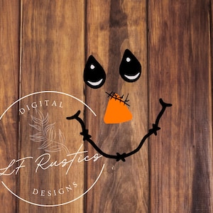 Boy Scarecrow Face SVG Digital File