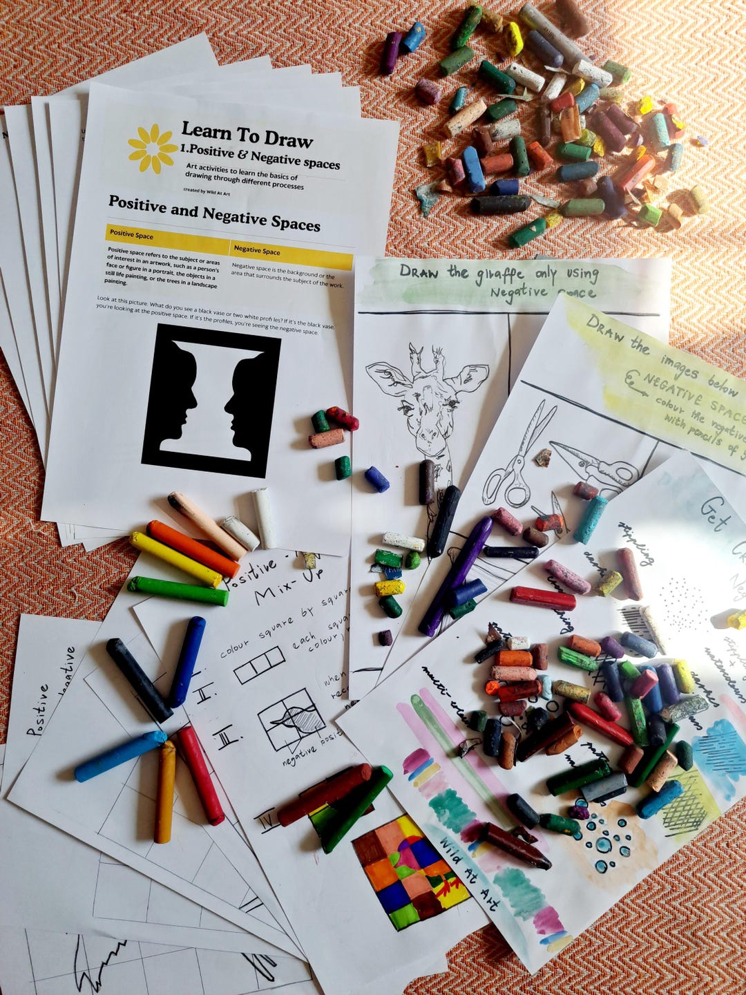 Learn to Draw 1. Positive and Negative Spaces - Etsy