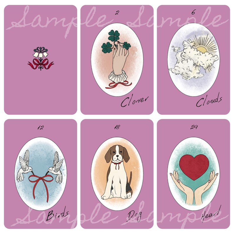 Oracle Ribbon Ribbon Lenormand Deck, Lenormand Cards, Oracle Cards, Oracle Deck - Etsy