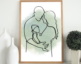Minimalistic Nursery Art - Family