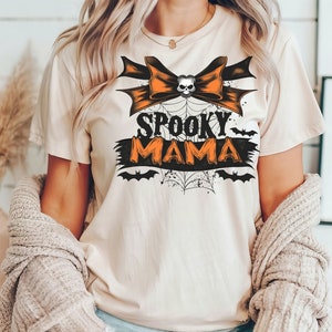 Spooky Mama png, Retro halloween png, trending png, Gothic png, Bat Halloween png, Mama png, Witch png, Spooky Mini png, Mama Mini png
