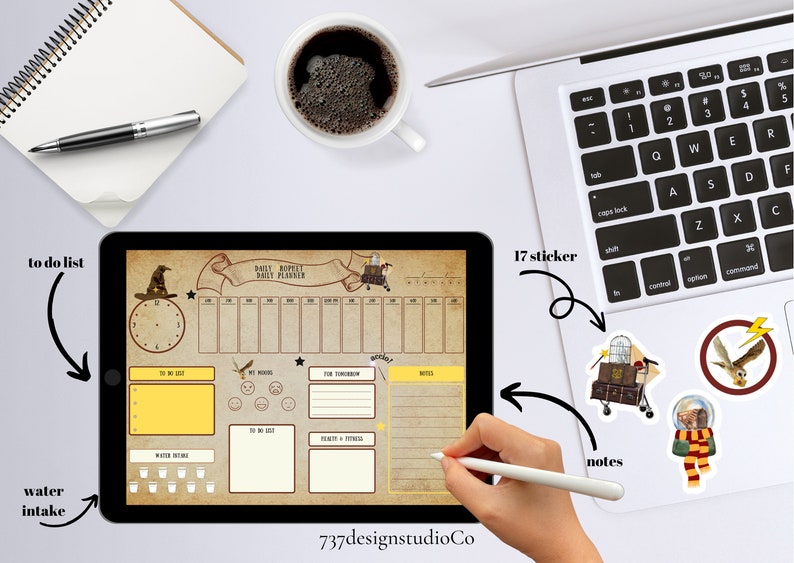 Potter Planner Printable Wizard Planner Magic School - Etsy