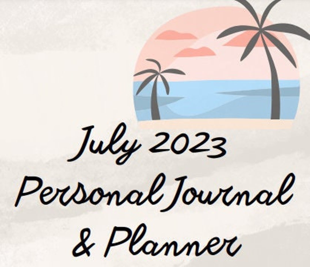 EDITABLE July 2023 Calendar Hello Summer Monthly Day Etsy