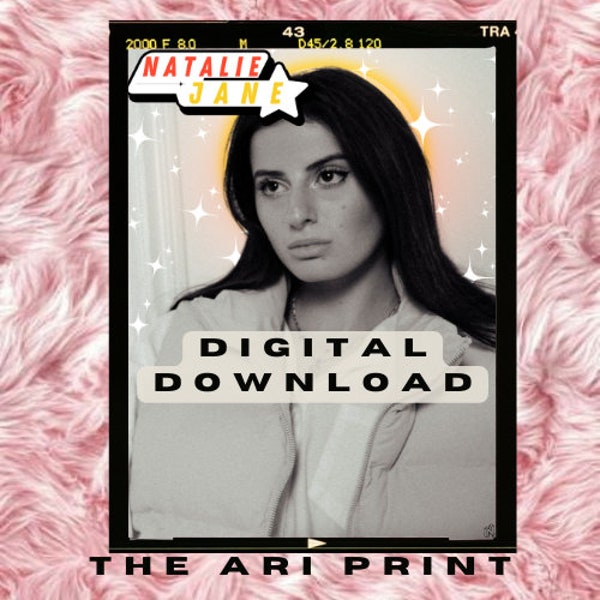 Natalie Jane Poster| American Idol| Digital Print| Dorm Room Decor| Digital Download| Music Album Poster