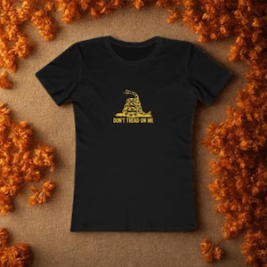 Don&#39;t Tread on Me Gadsden Flag Shirt, Women&#39;s Patriotic T Shirt, Liberty and USA American Pride Tee, Gift for Veteran or Patriot
