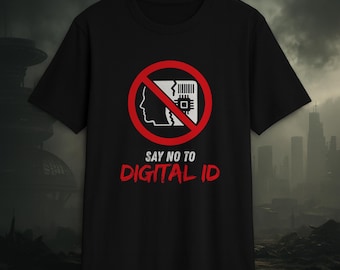 Anti Digital ID T-Shirt – Privacy Rights, Anti Surveillance Statement Tee