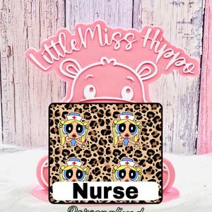 Puff girls badge buddy Badge Buddy 1/16 thick (ID badge holder) badge buddies