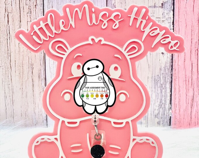 Baymax Big Hero 6 Pain Scale Badge Reel Nurse Teacher Badge Reel Etsy